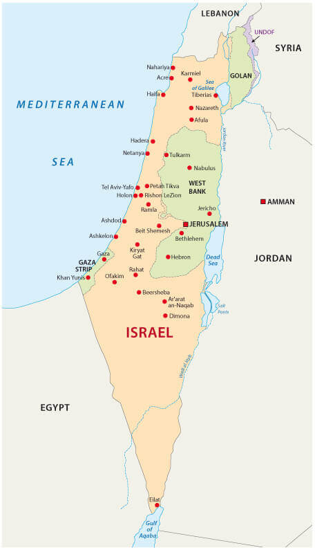 Israel National Map