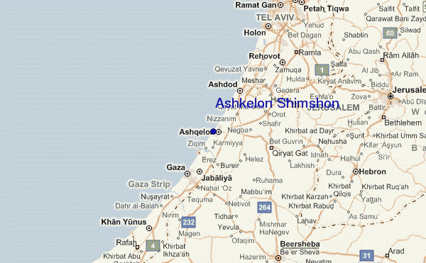 Ashkelon areas map