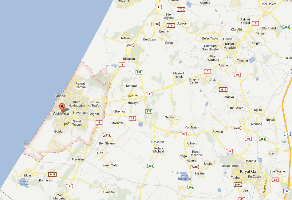 map of Ashkelon