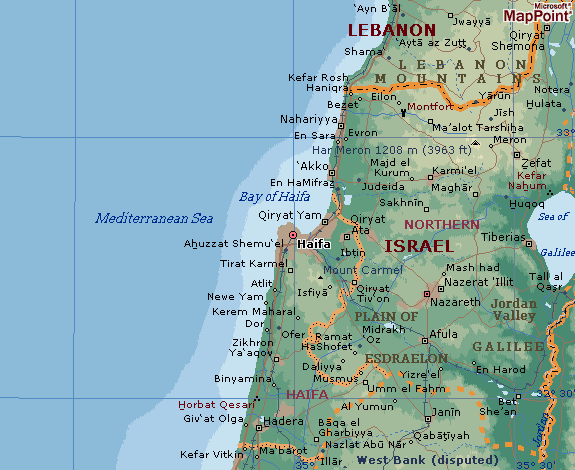 haifa regions map