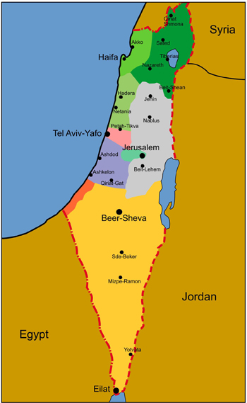 Netanya israel map