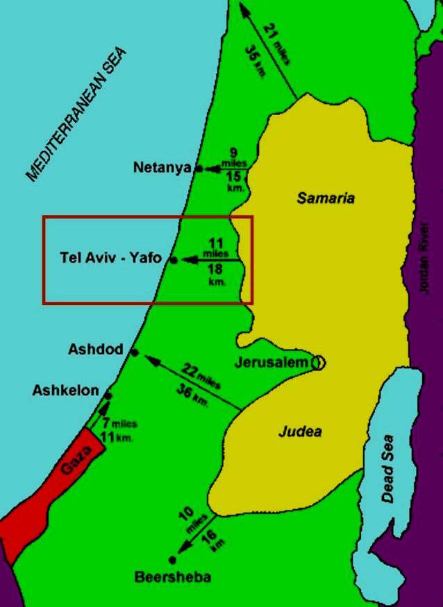 Tel Aviv map
