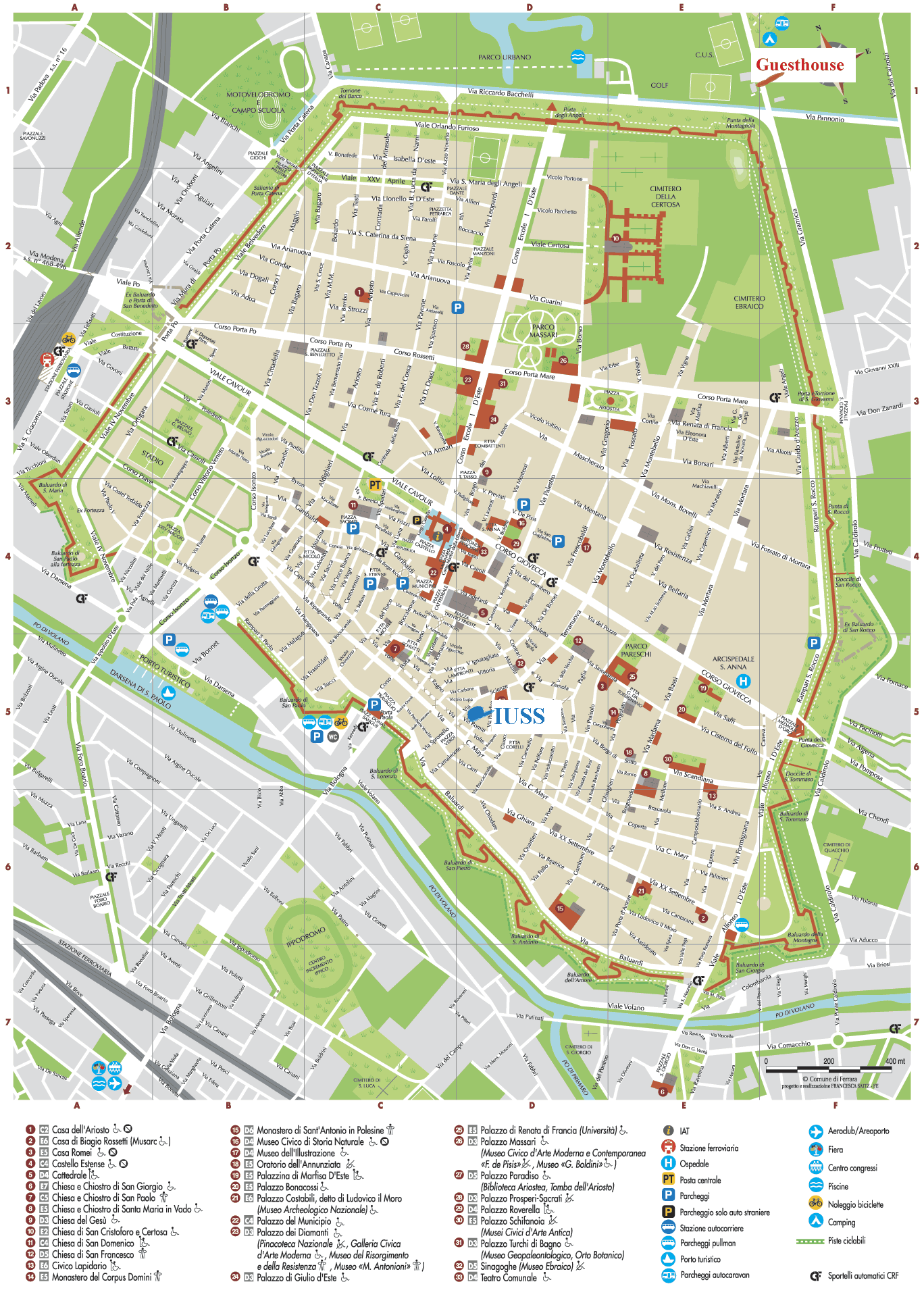 Ferrara map