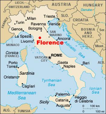 italy florence map