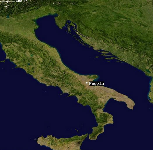 Foggia satellite map