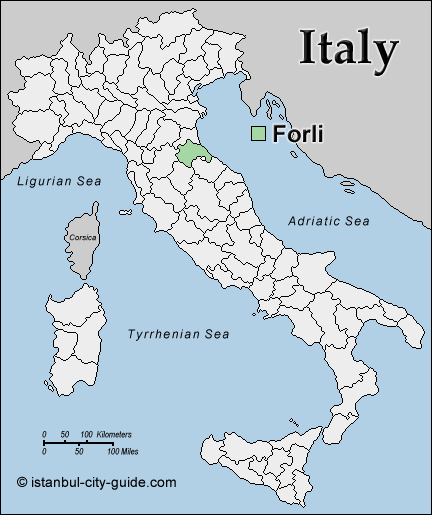 Forli italy map