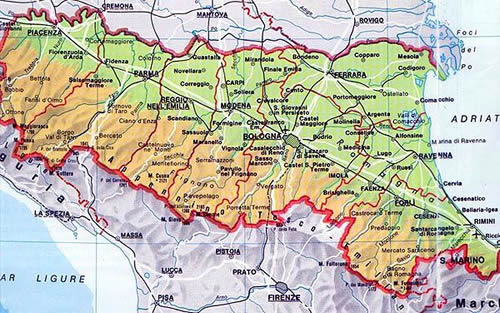 Imola regions map