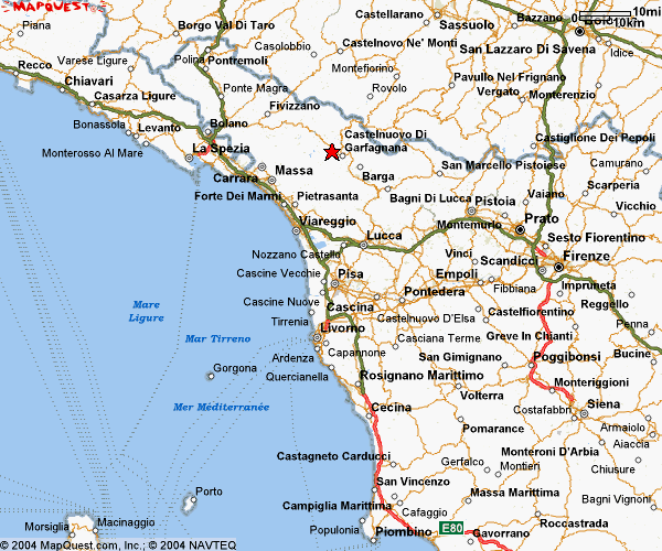 Livorno regional map