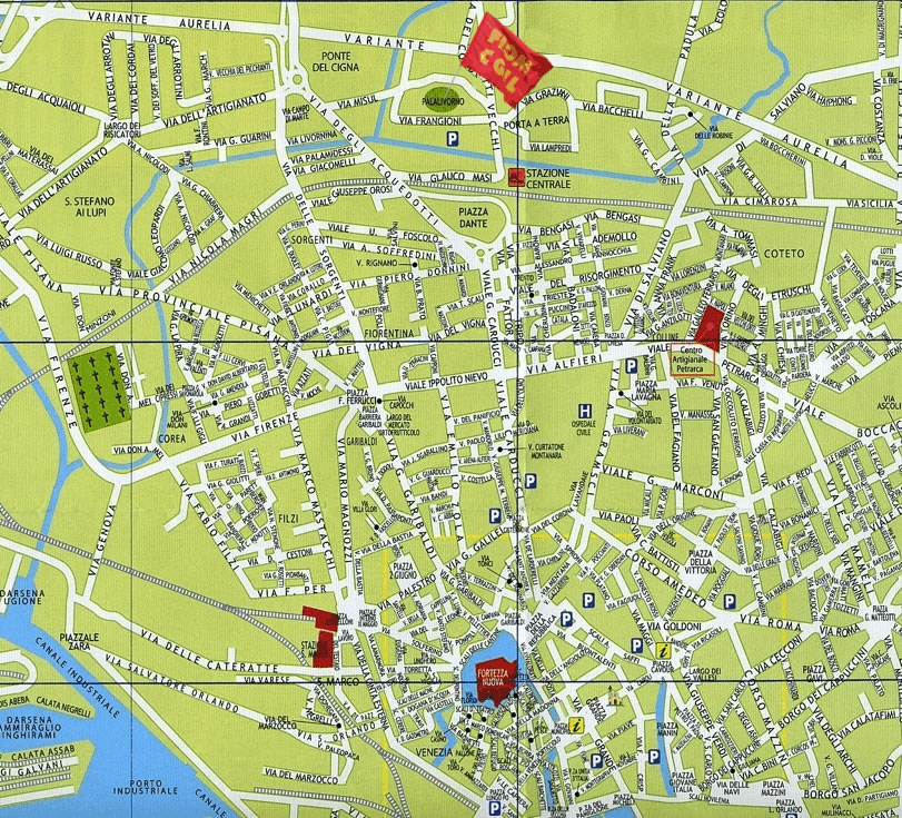 livorno city map
