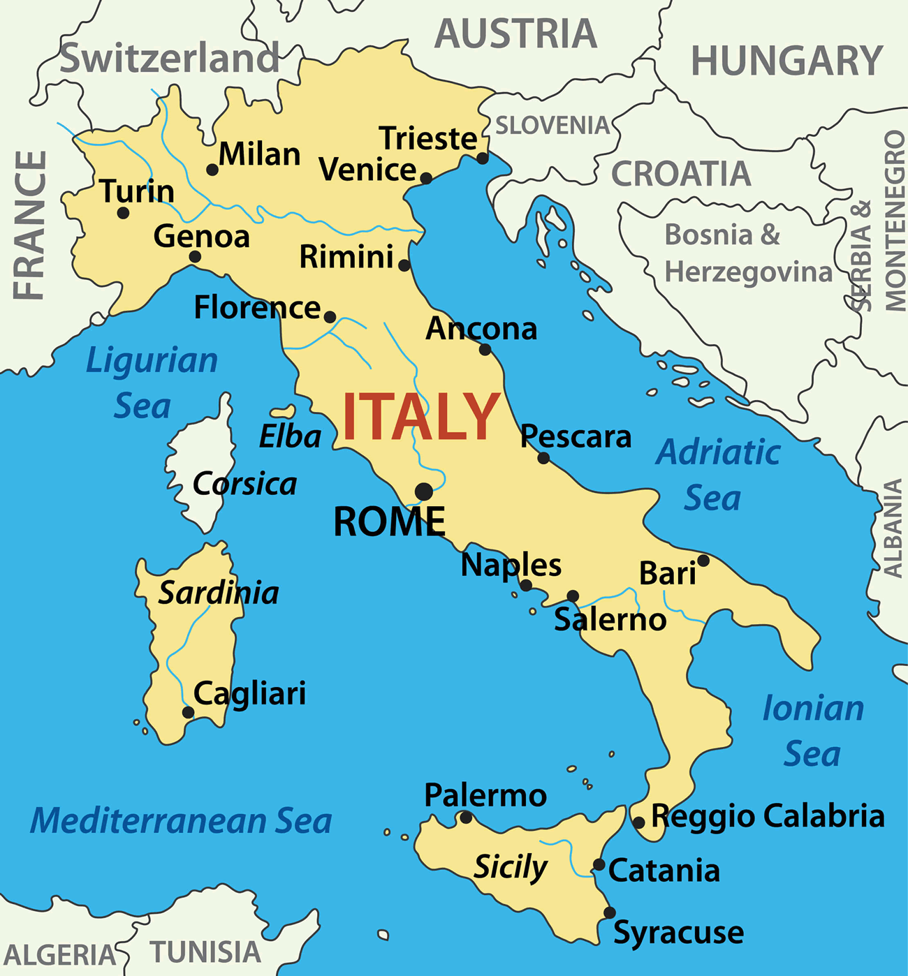maps of italy
