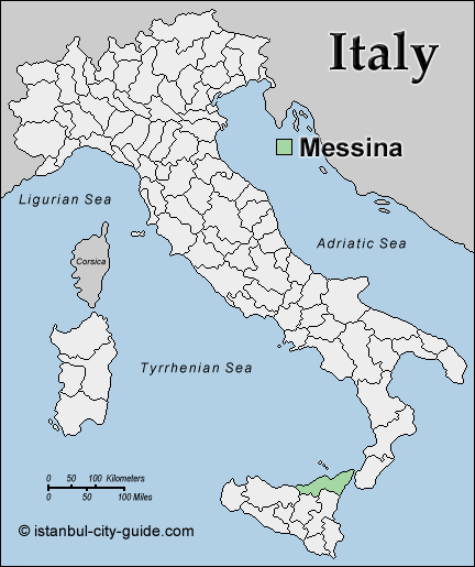 italy map Messina