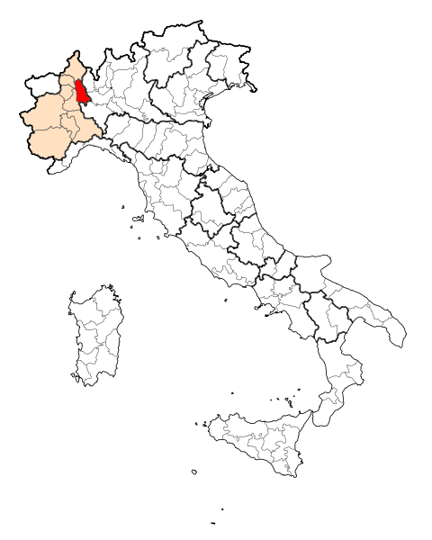 italy Novara map