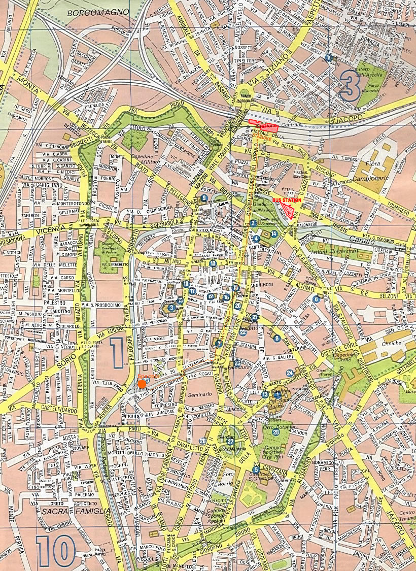 Padua city map