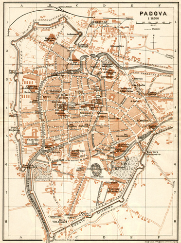 Padua historical map