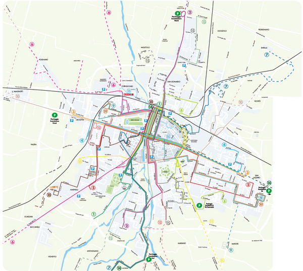Parma Bus Lines Map