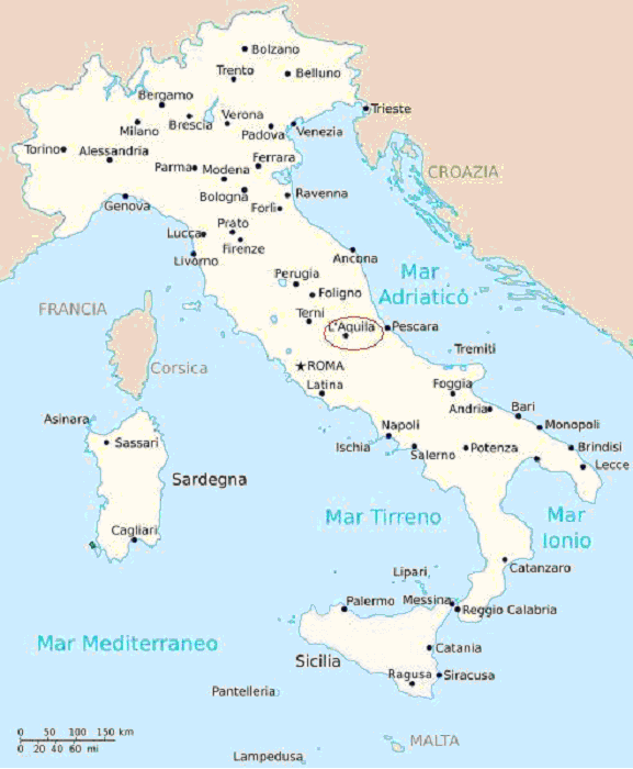 Pescara map italy