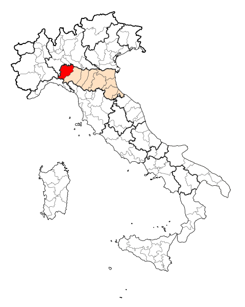 Piacenza Province Map