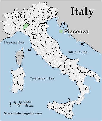 piacenza map italy