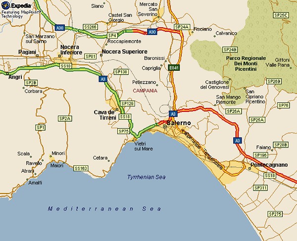 Salerno map