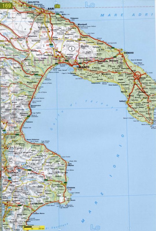 Taranto political map