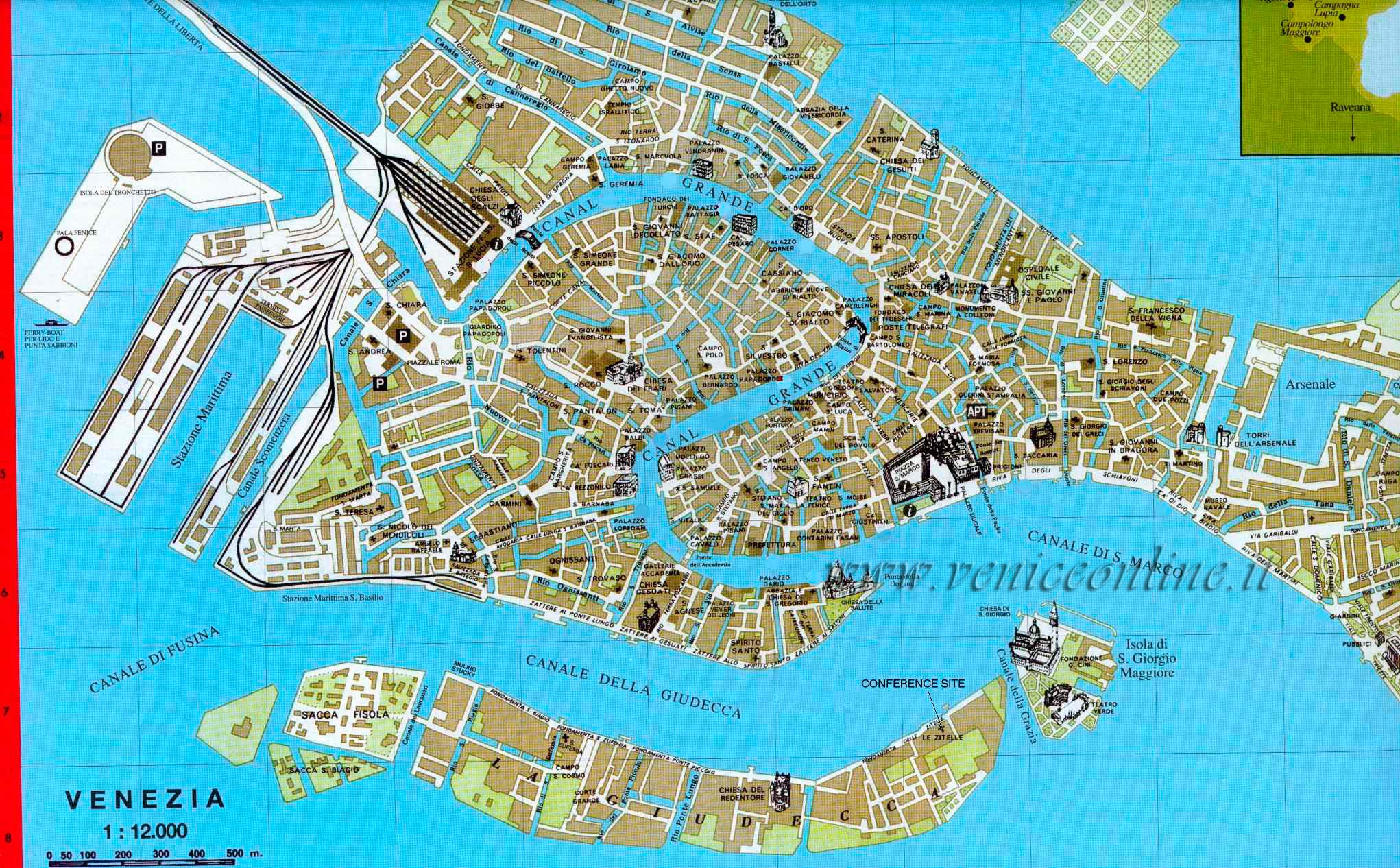 Venice canal map