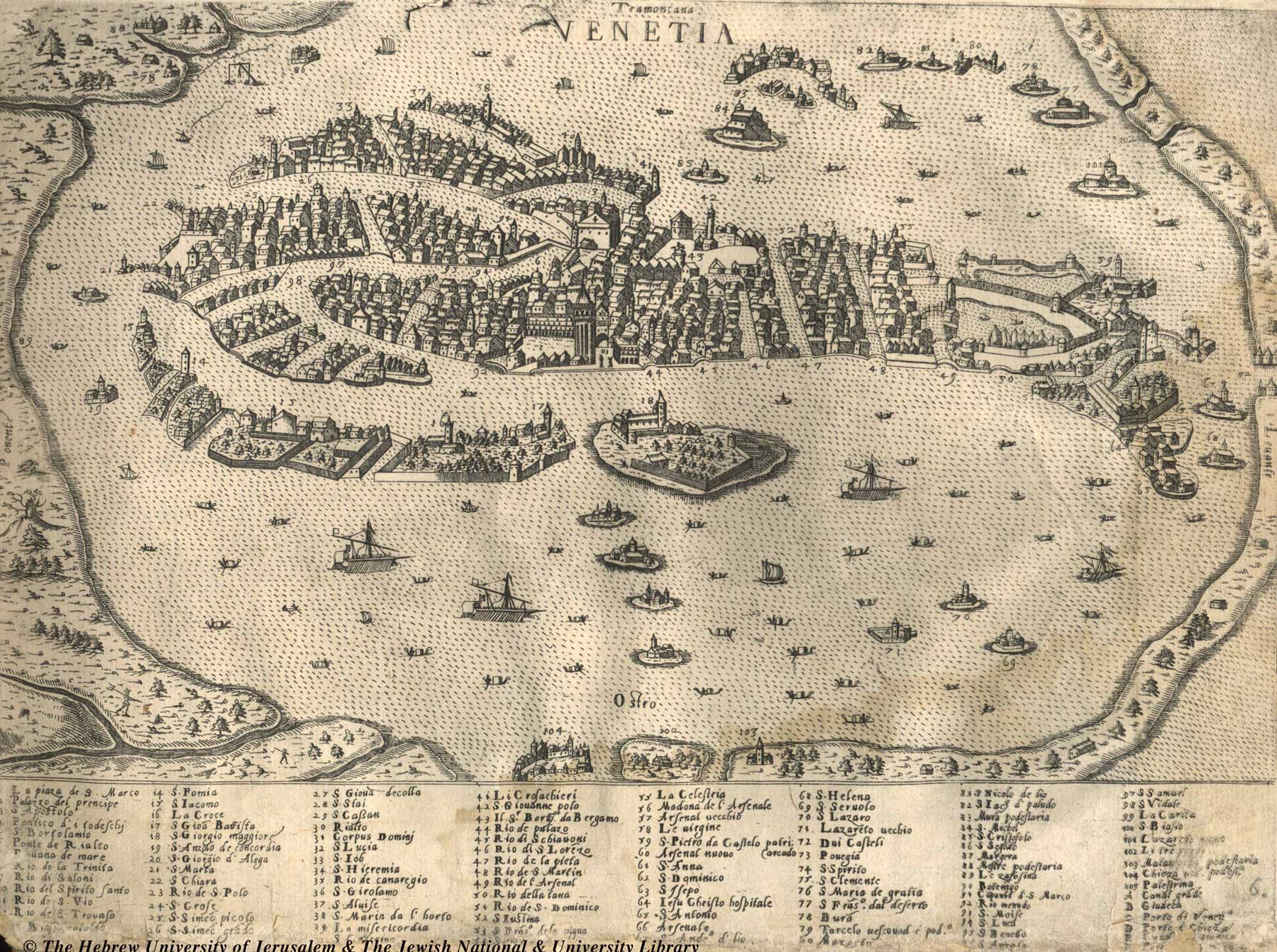 venice venezia historical map