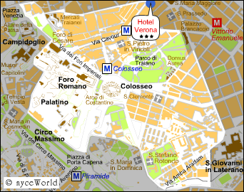 Verona districts map
