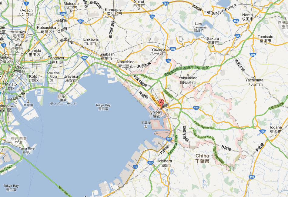 map of Chiba