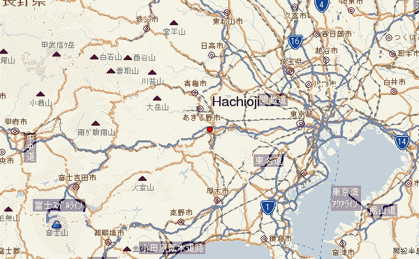 Hachioji regions map