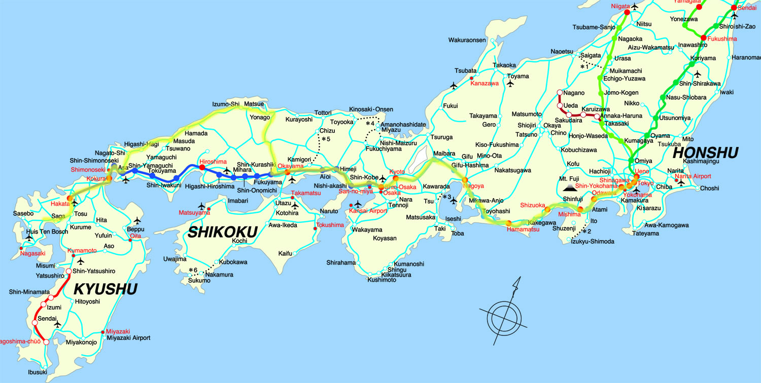 Himeji Japan Rail Map