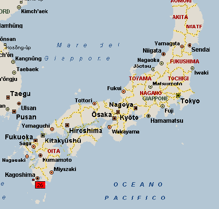 kagoshima map japan