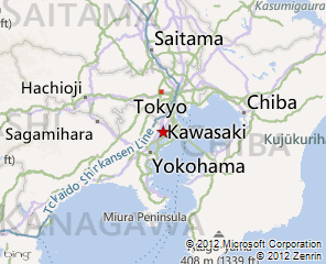 kawasaki tokyo map