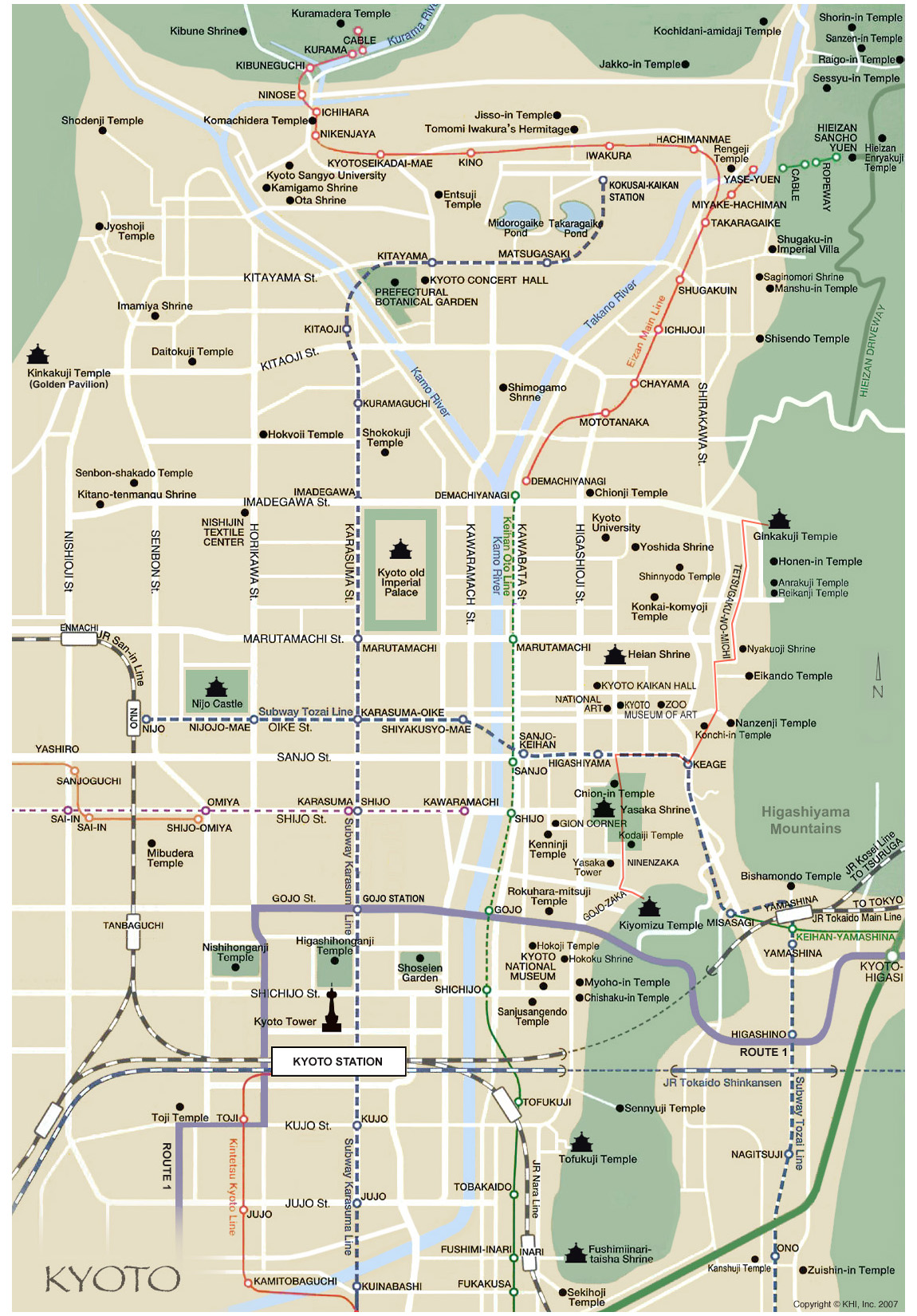 Kyoto Map - Japan