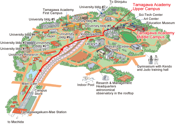 Machida center map