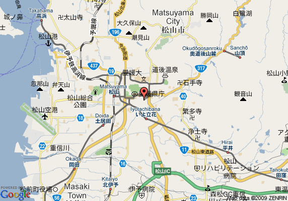 Matsuyama city map