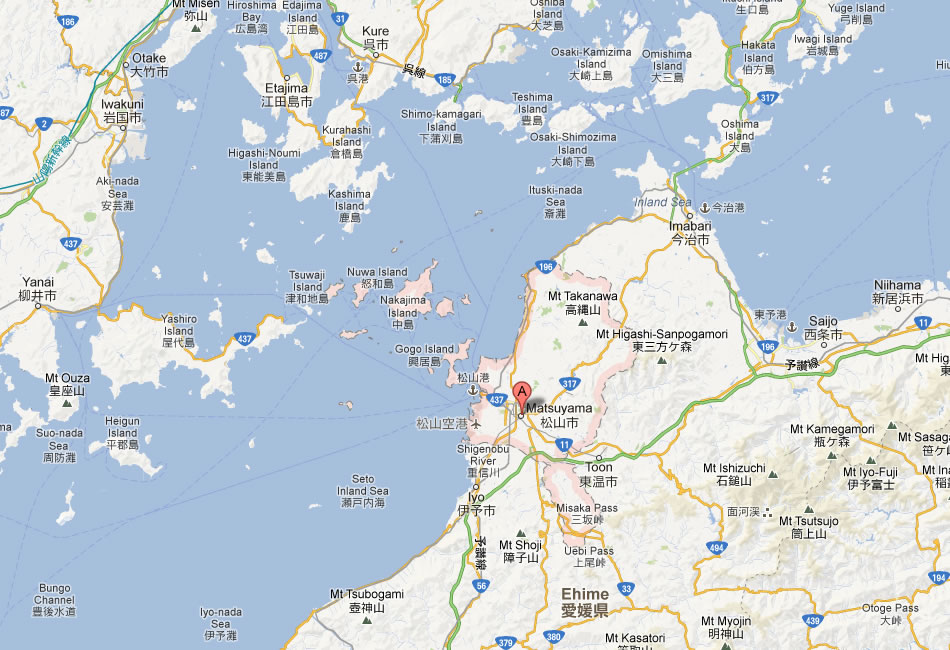 map of Matsuyama