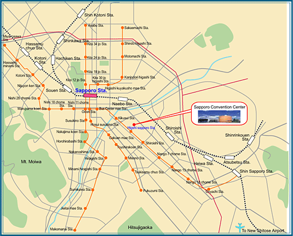 Sapporo train map