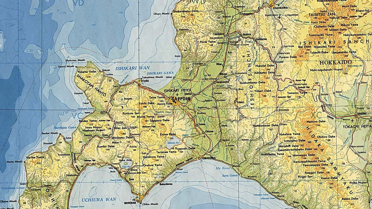 sapporo topographic map 1978