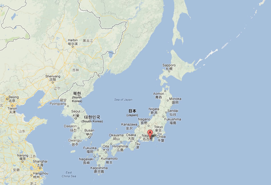 map of Shizuoka japan