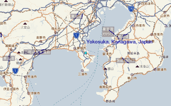 Yokosuka Kanagawa Map