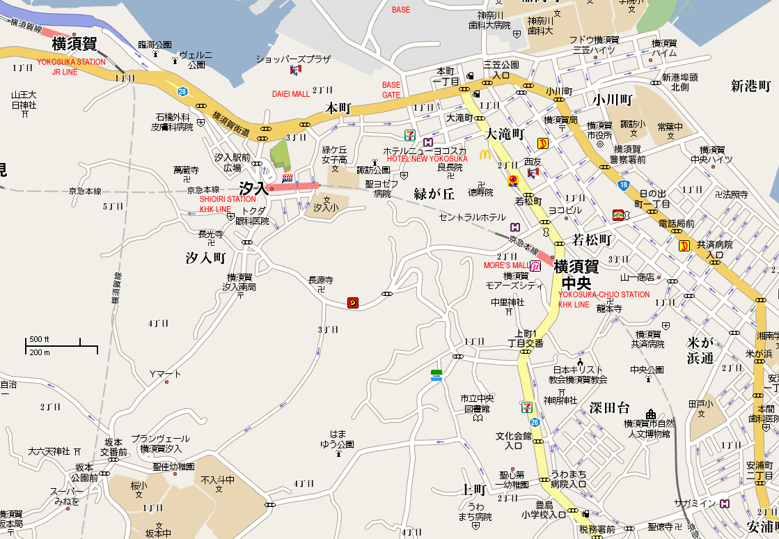 Yokosuka road map