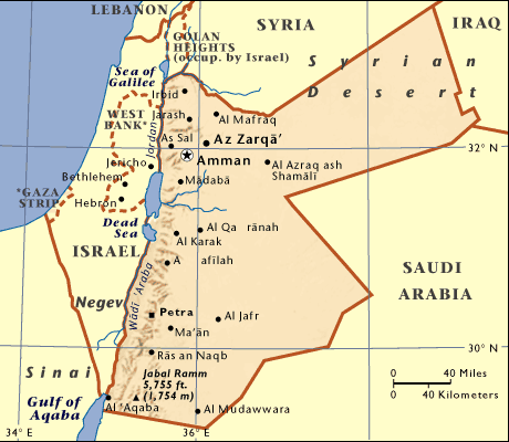 jordan regions map
