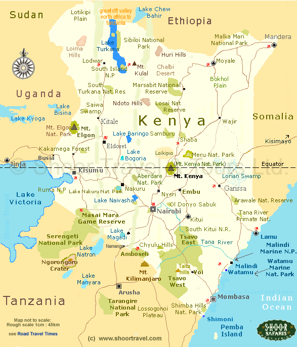 Kenya Map Cities