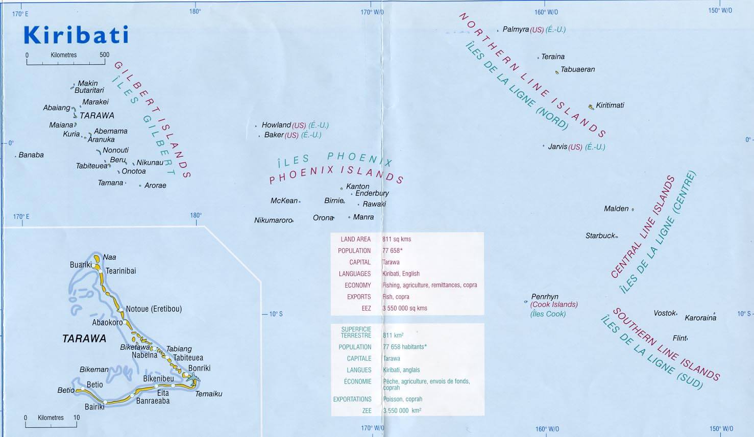 Kiribati Map Kiribati Map