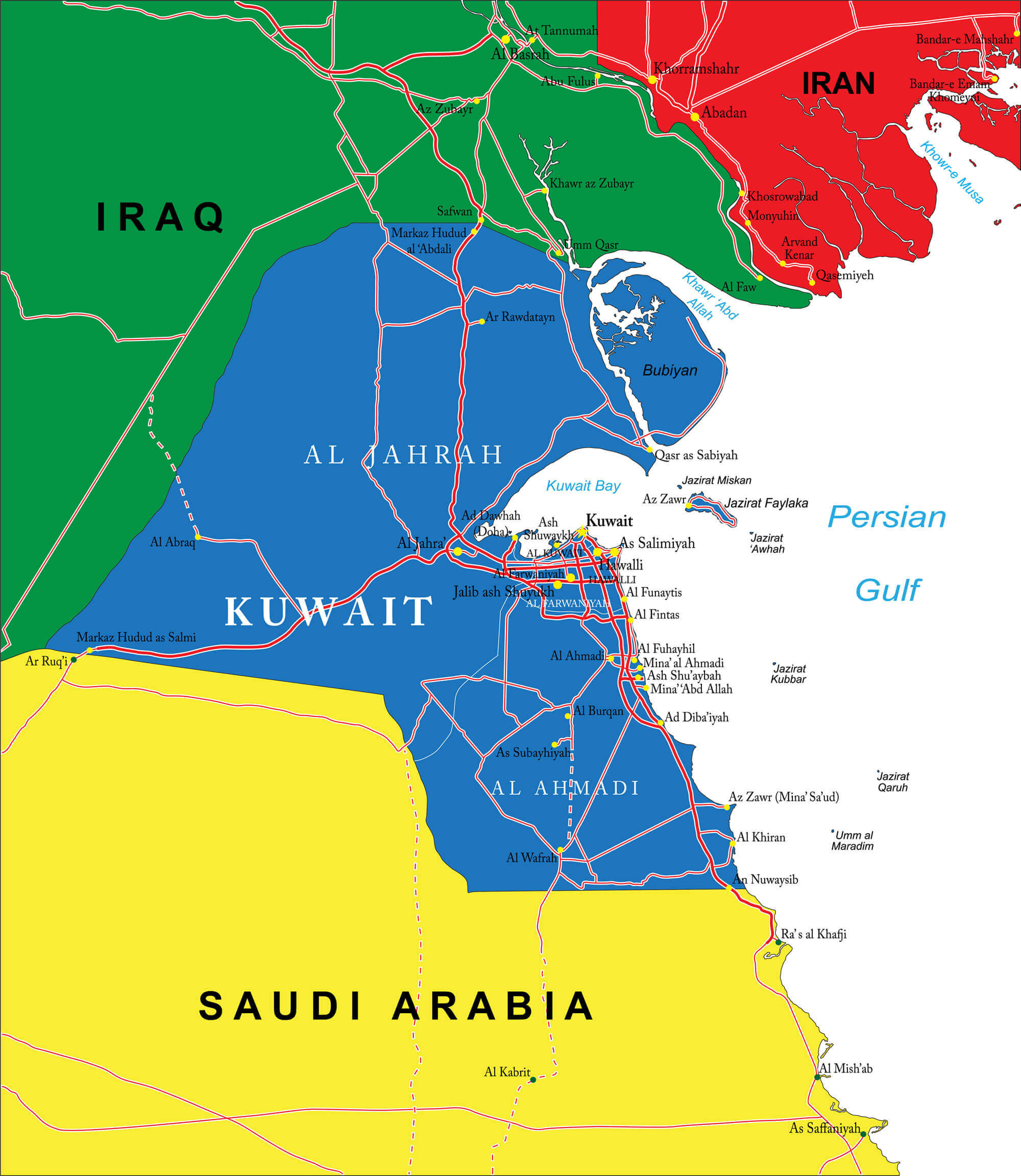 Kuwait Map