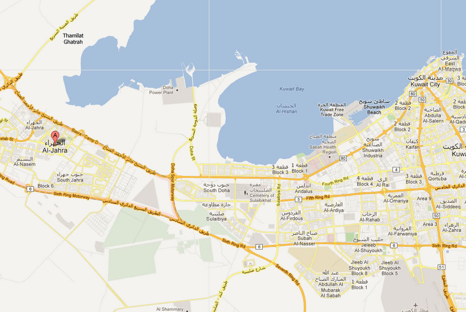 map of Jahra