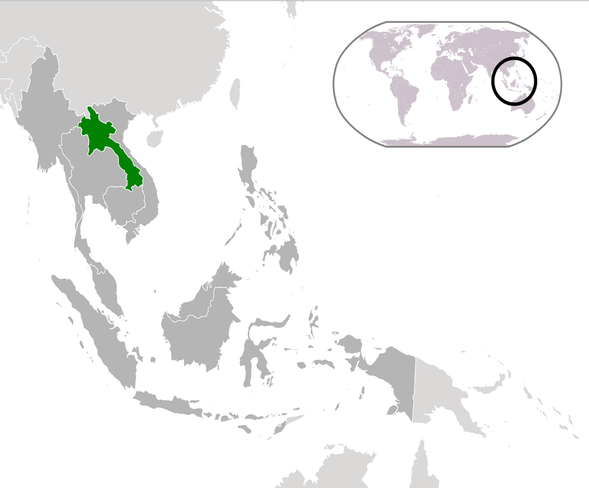 where is laos in the world