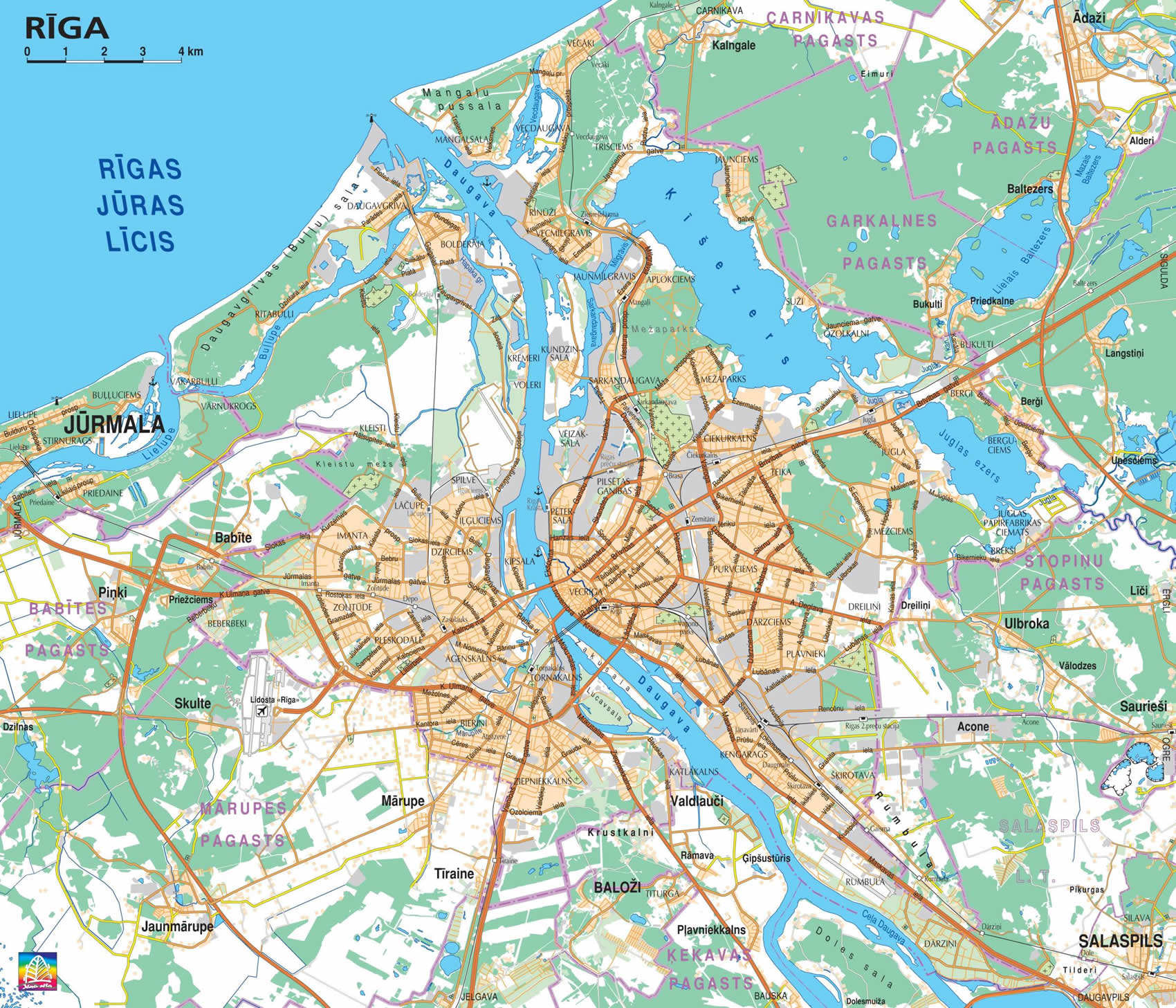 Riga road map