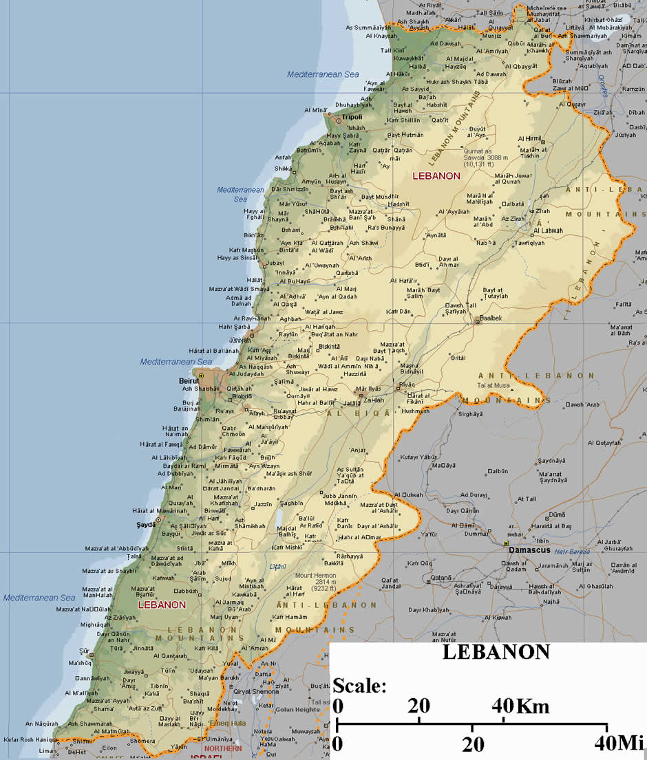 sur map lebanon