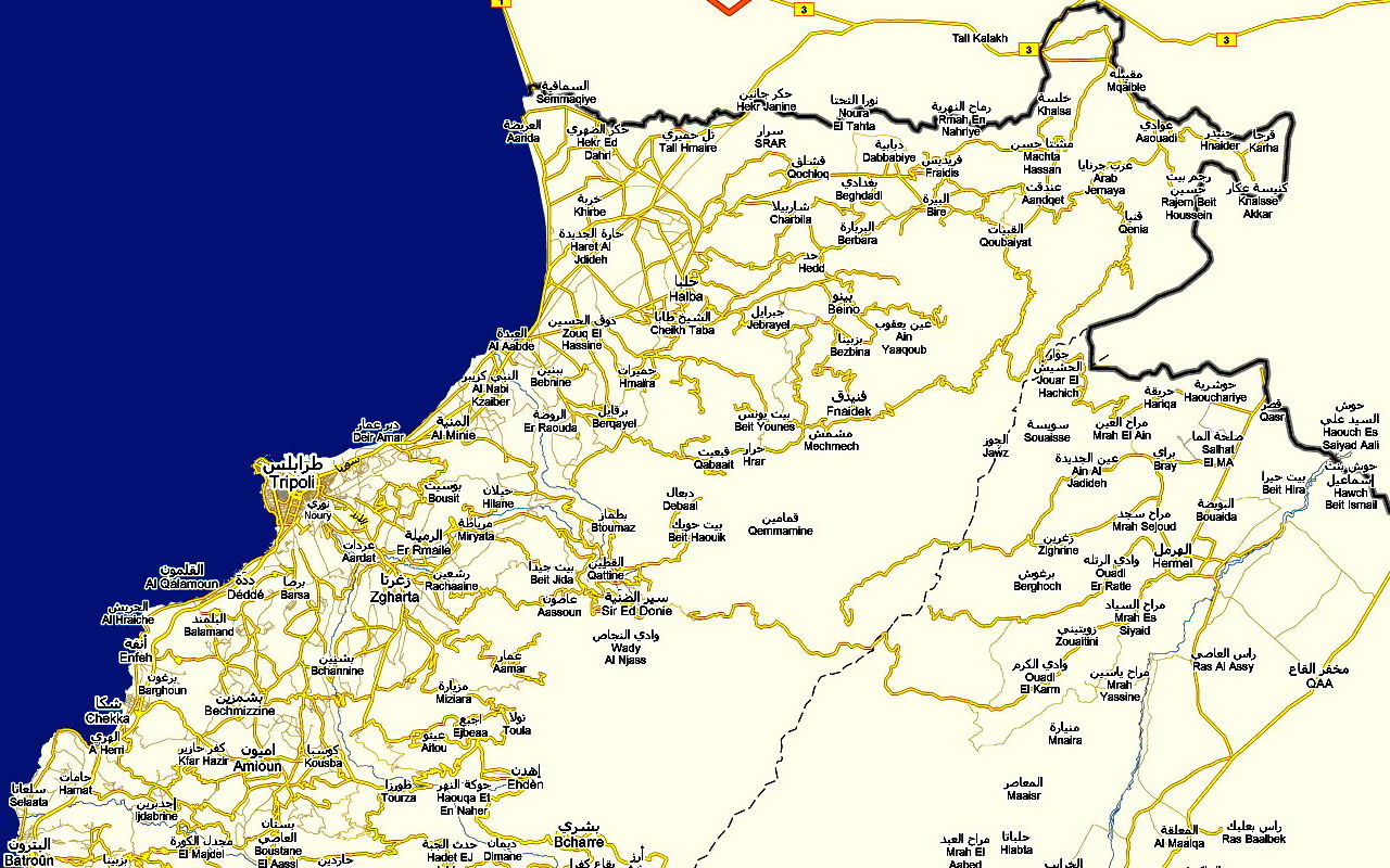 map tripoli lebanon